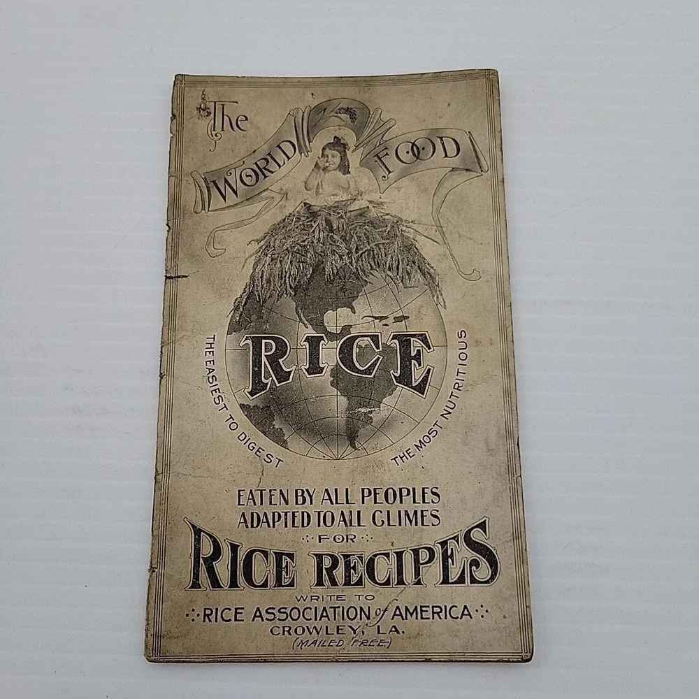 The World Food Rice Recipes Booklet Rice Association Of America Crowley LA